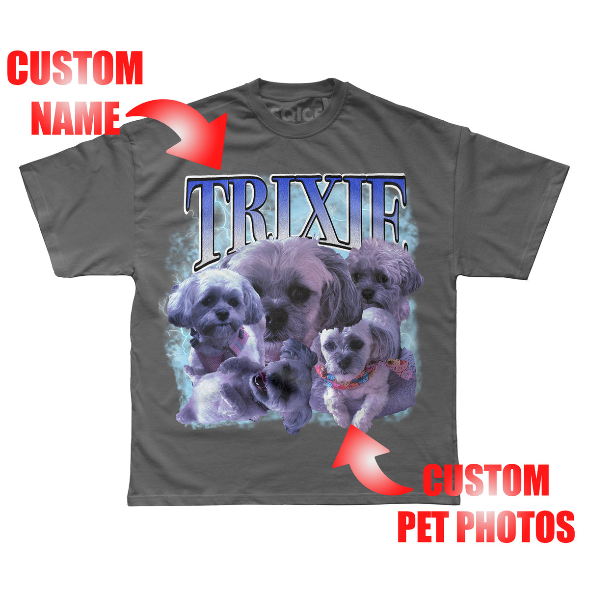 Custom Pet Vintage Graphic T-Shirt - V2