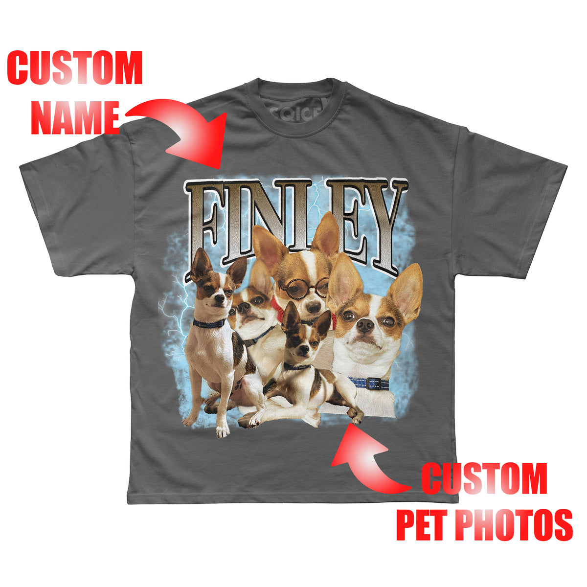 Custom Pet Vintage Graphic T-Shirt - V3