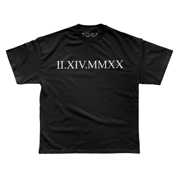 Custom Roman Numeral Date T-Shirt